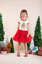 Load image into Gallery viewer, RYB - RED CELEBRATION TULLE SKIRT
