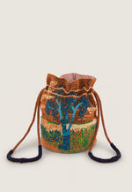 Load image into Gallery viewer, Nancybird Beaded Pouch Cork Tree
