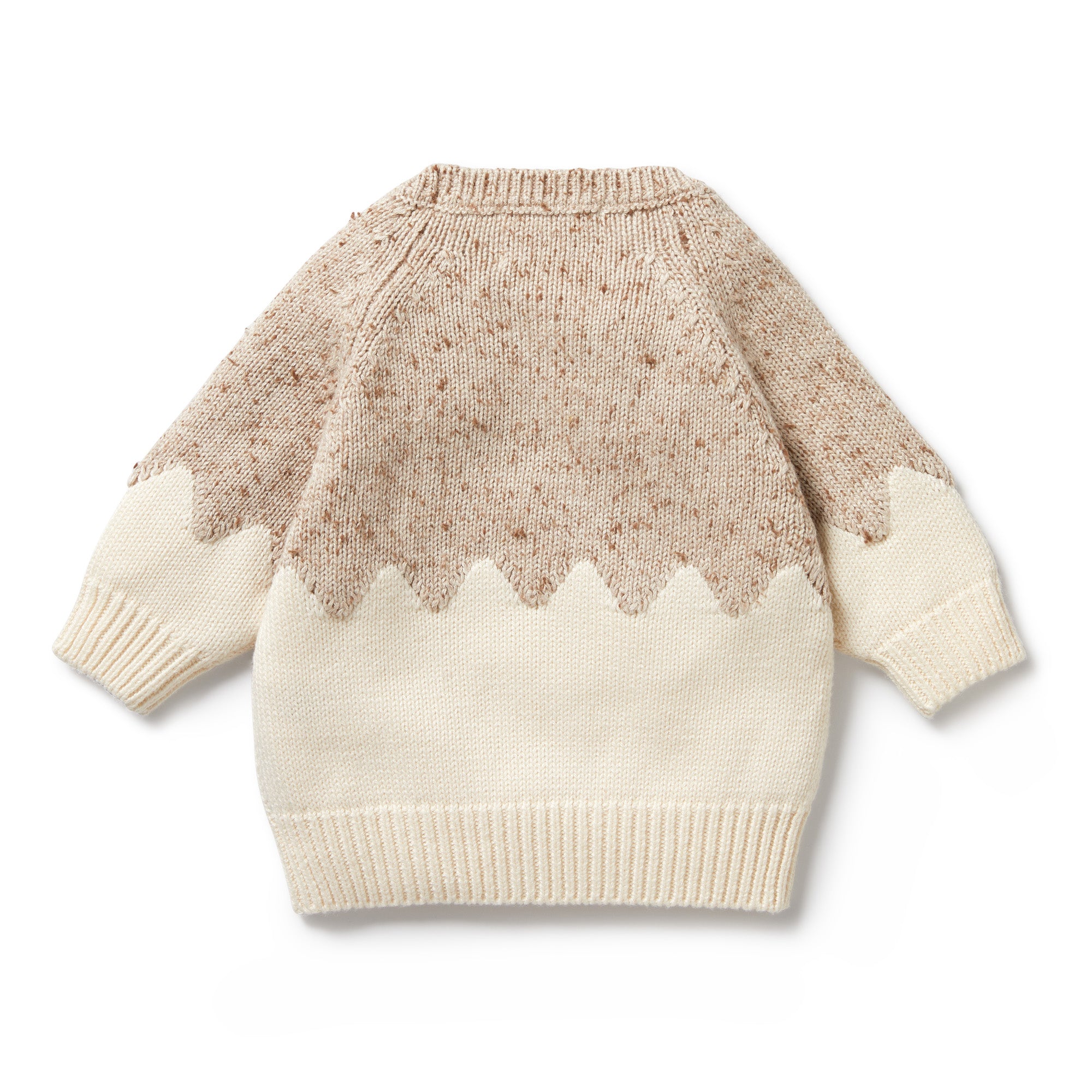 WILSON & FRENCHY - Almond Fleck Knitted Jacquard Jumper
