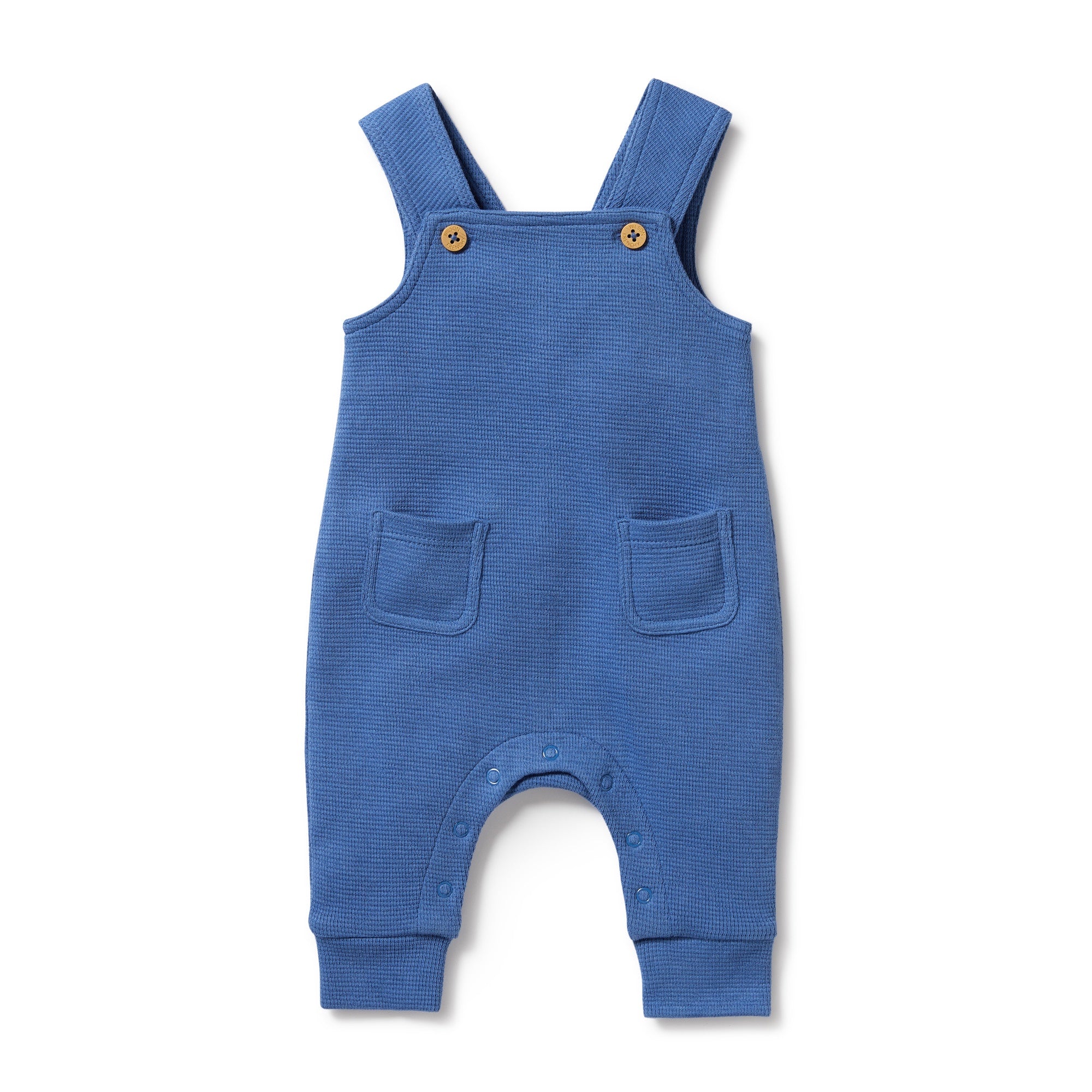 WILSON & FRENCHY -  Brilliant Blue Organic Waffle Overall