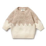 Load image into Gallery viewer, WILSON &amp; FRENCHY - Almond Fleck Knitted Jacquard Jumper
