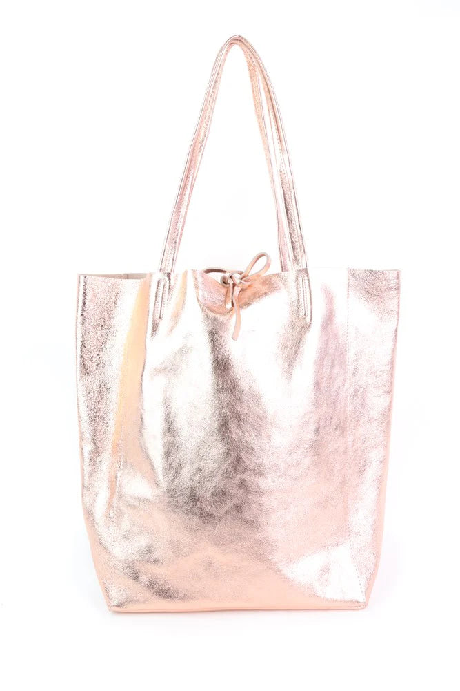 MAISON FANLI - Large Tote Metallic Rose