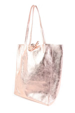 Load image into Gallery viewer, MAISON FANLI - Large Tote Metallic Rose
