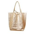 Load image into Gallery viewer, MAISON FANLI - Large Tote Metallic - Gold
