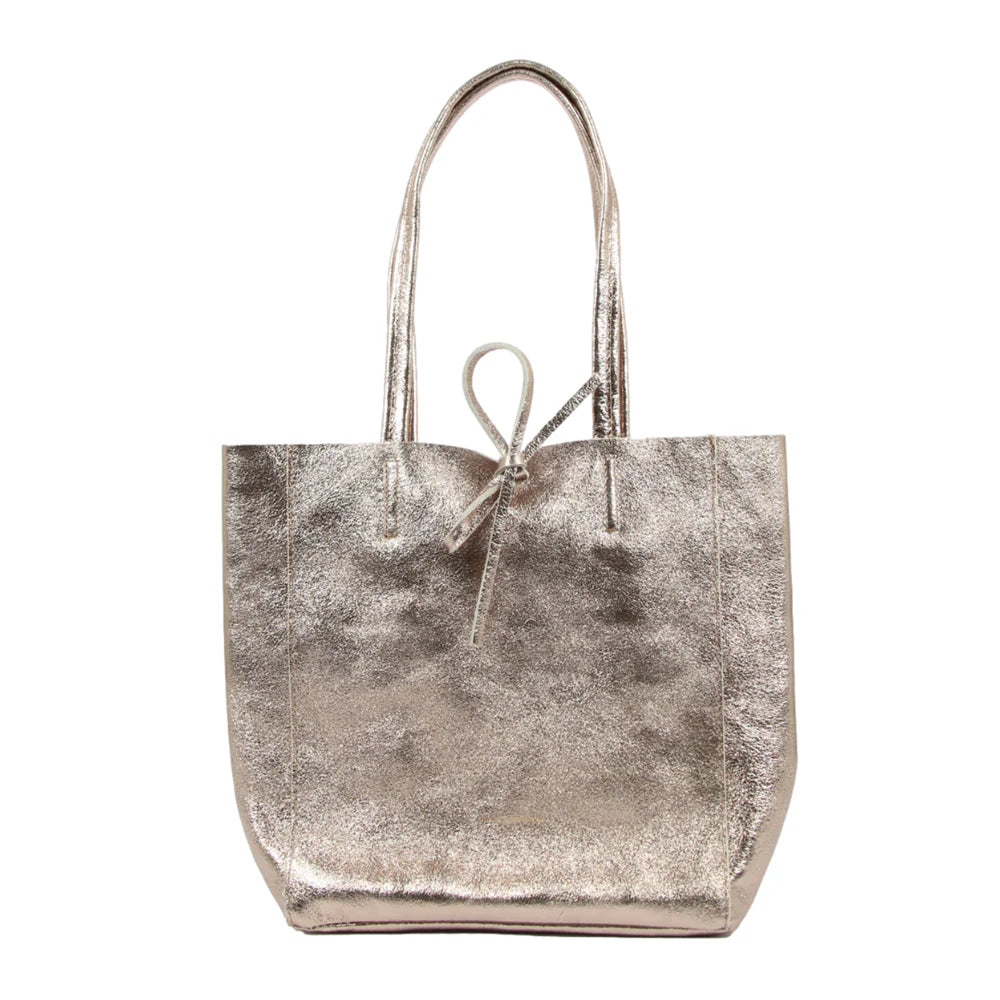 MAISON FANLI - Medium Tote Metallic Champagne