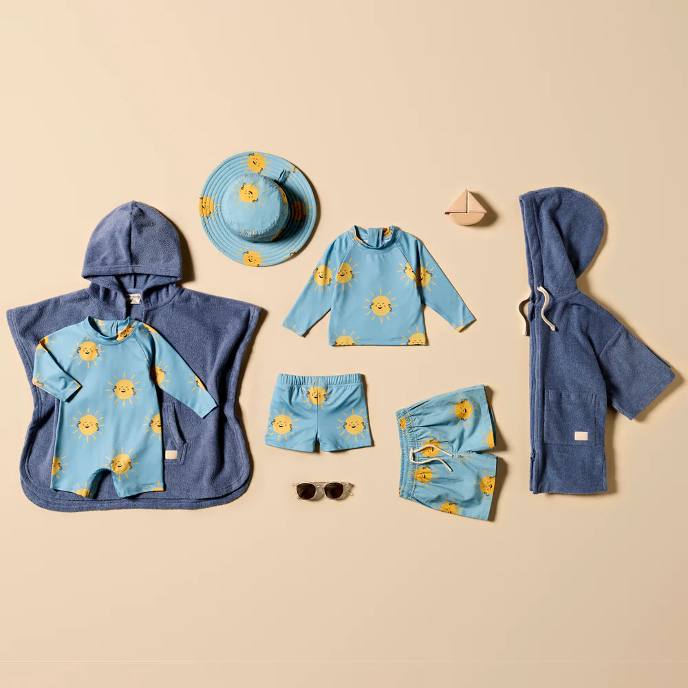 Sunny Days One Piece Boyleg Swimsuit