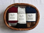 Load image into Gallery viewer, nishiguchi kutsushita : oslo mohair wool pile socks - Black and Marle
