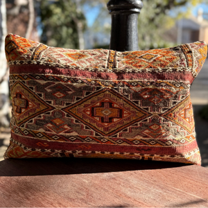 Hand Embroidered Traditional Motif Cushion Cover - 40 x 60 - Hook Variation