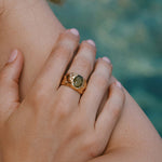 Load image into Gallery viewer, CARMEN DARK GREEN RING
