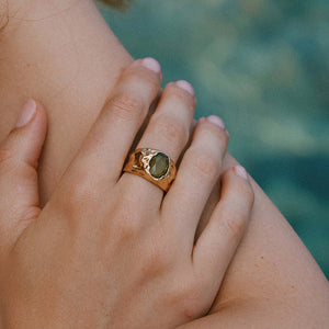 CARMEN DARK GREEN RING