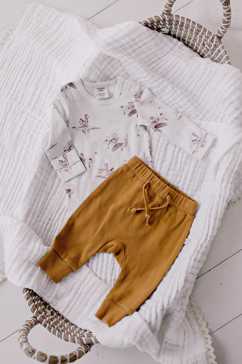 Long Sleeve Bodysuit - Up and Away