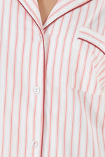 Load image into Gallery viewer, Gingerlilly Octavia Cotton Stripe PJ Burgundy Stripe
