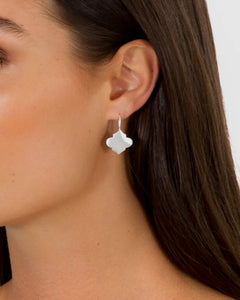 FAIRLEY Moroccan Hook Earrings Silver