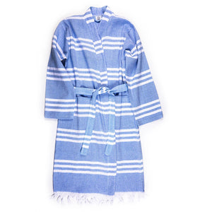 Pestamel Pastel Stripe Robe Baby Blue