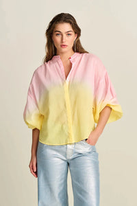 POM Blouse Faded Blooming Pink