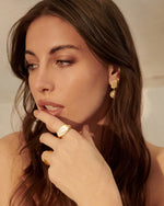 Load image into Gallery viewer, MURKANI - Aphrodite Goddess Mother of Pearl Ring in 18KT Yellow Gold Plate
