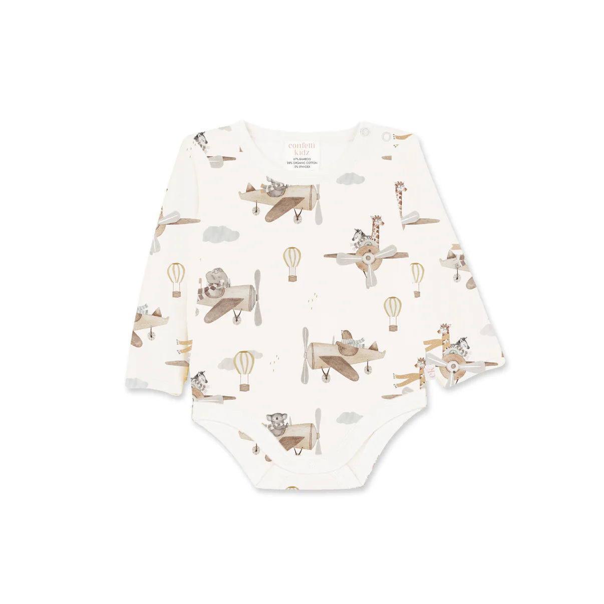 Long Sleeve Bodysuit - Up and Away