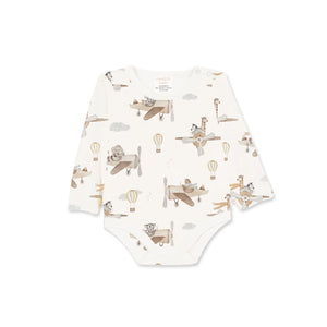 Long Sleeve Bodysuit - Up and Away