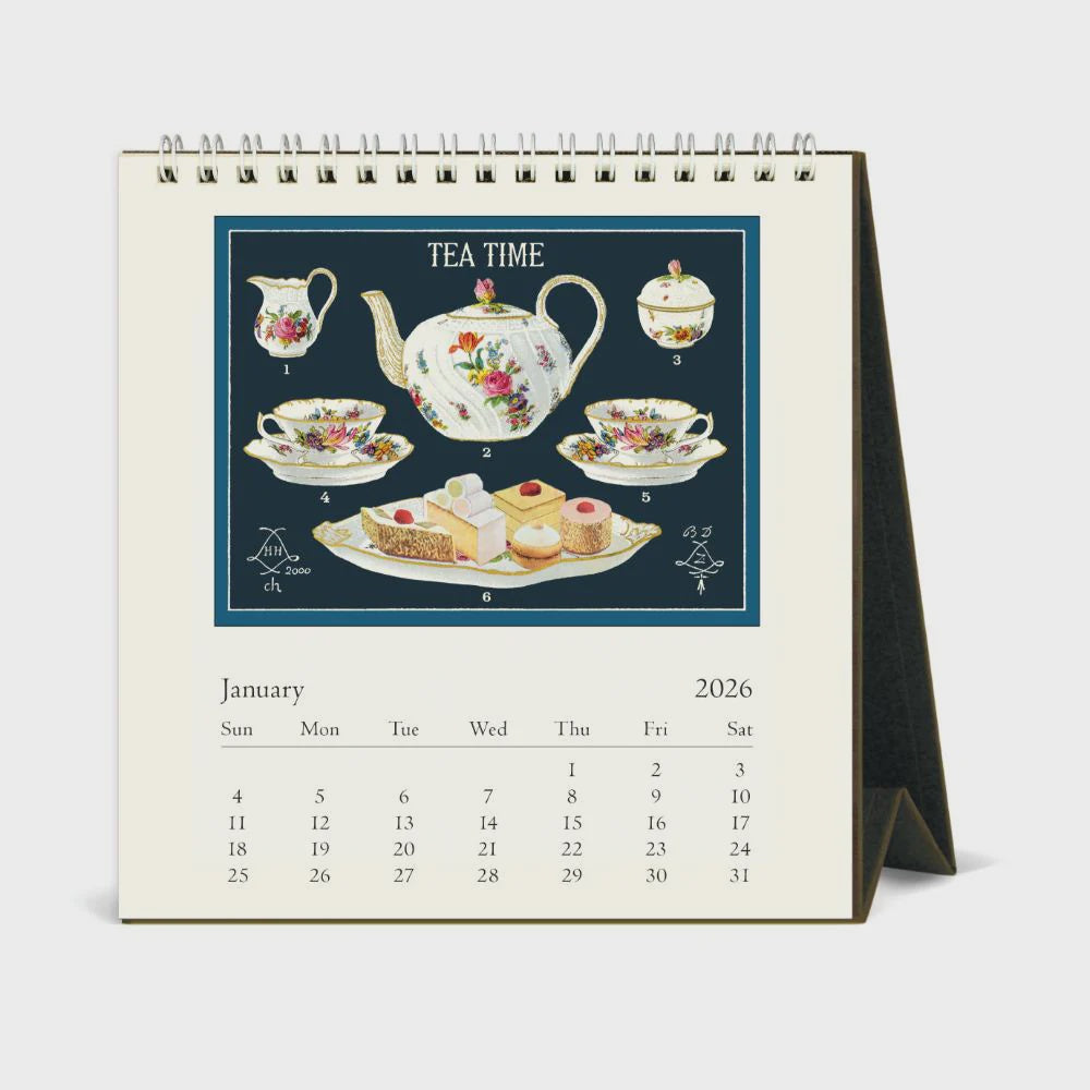 Desk Calendar Tea Time