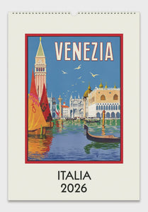 Cavallini 2026 Wall Calendar – Italia
