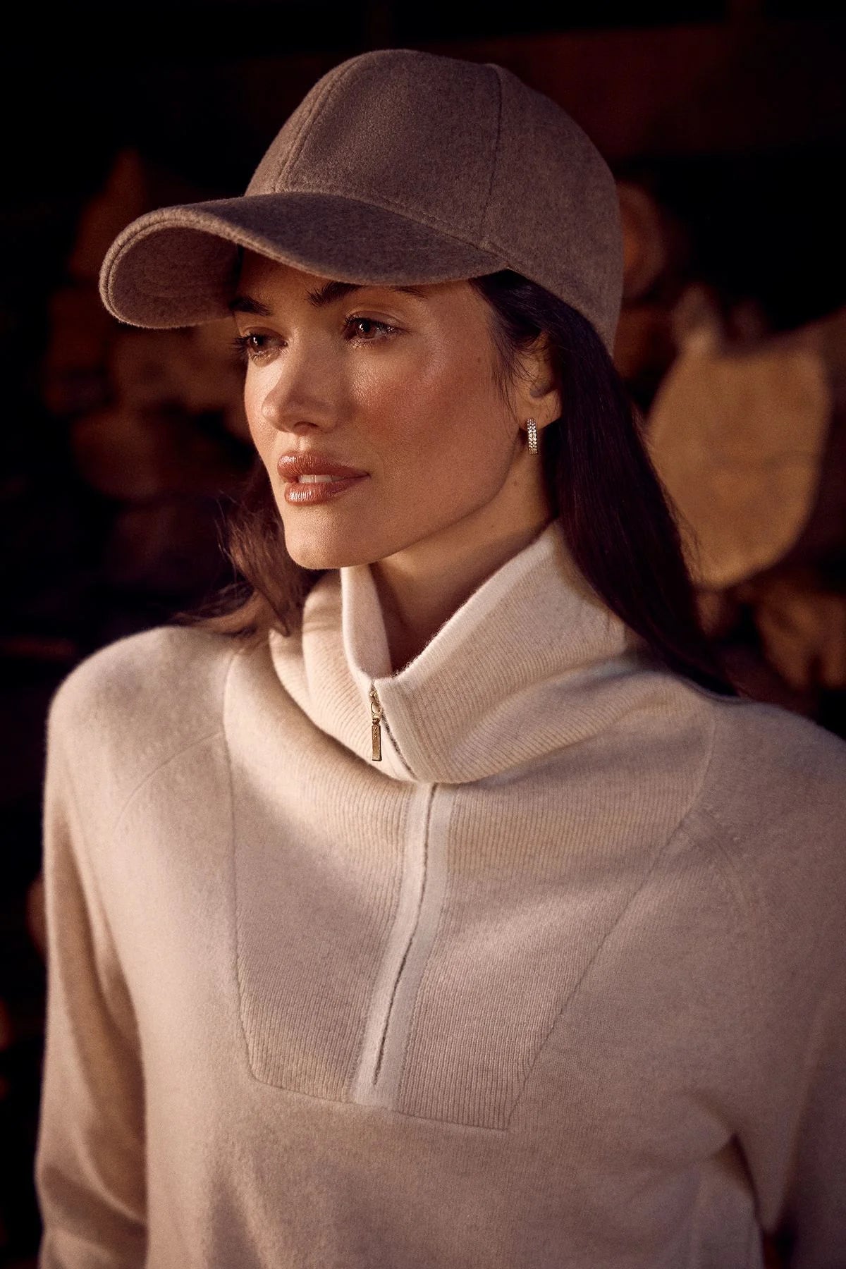 Cashwool Track Jumper - Oatmeal