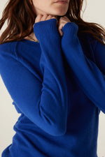Load image into Gallery viewer, Cashmere Crew Jumper | Sapphire Blue
