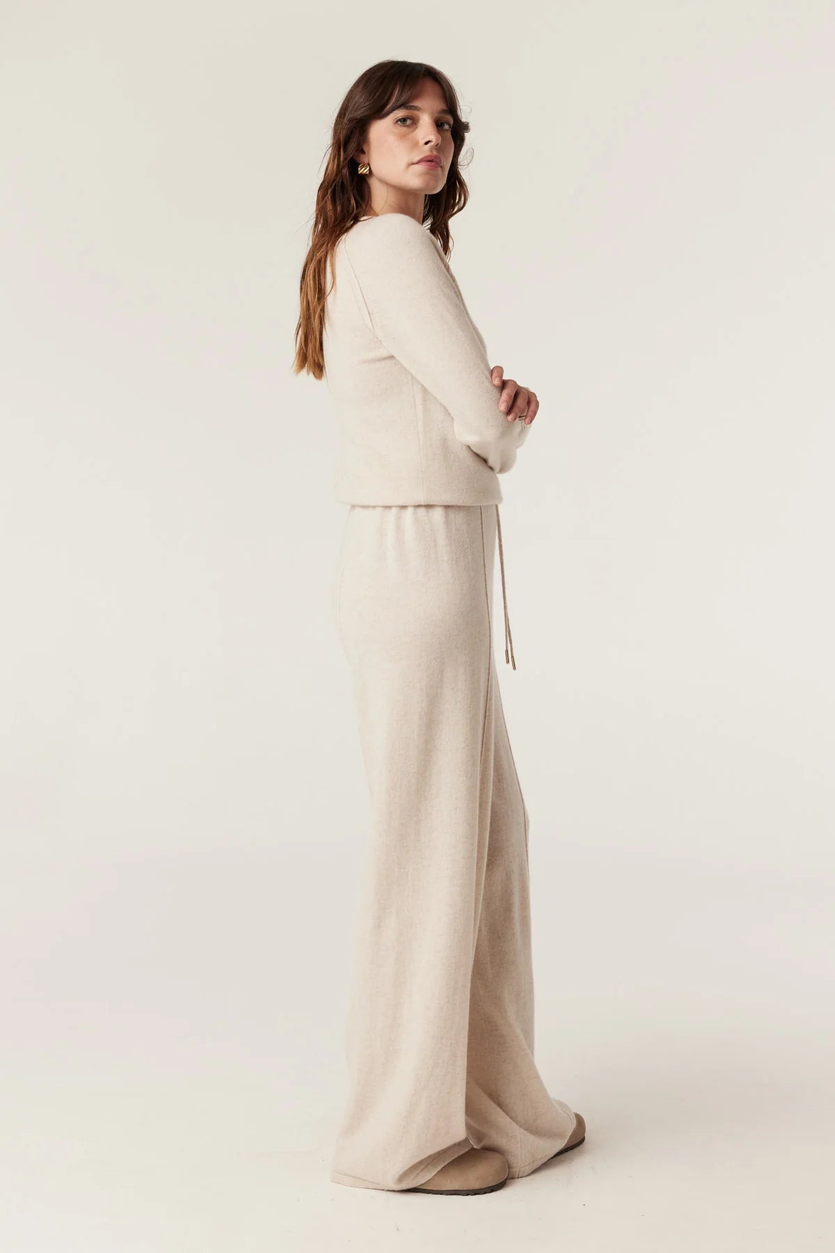 Cashmere Crew Jumper - Oatmeal