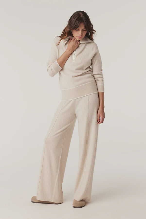 Cashwool Track Pant - Oatmeal