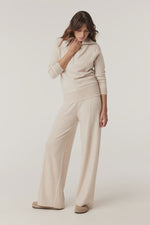 Load image into Gallery viewer, Cashwool Track Pant - Oatmeal
