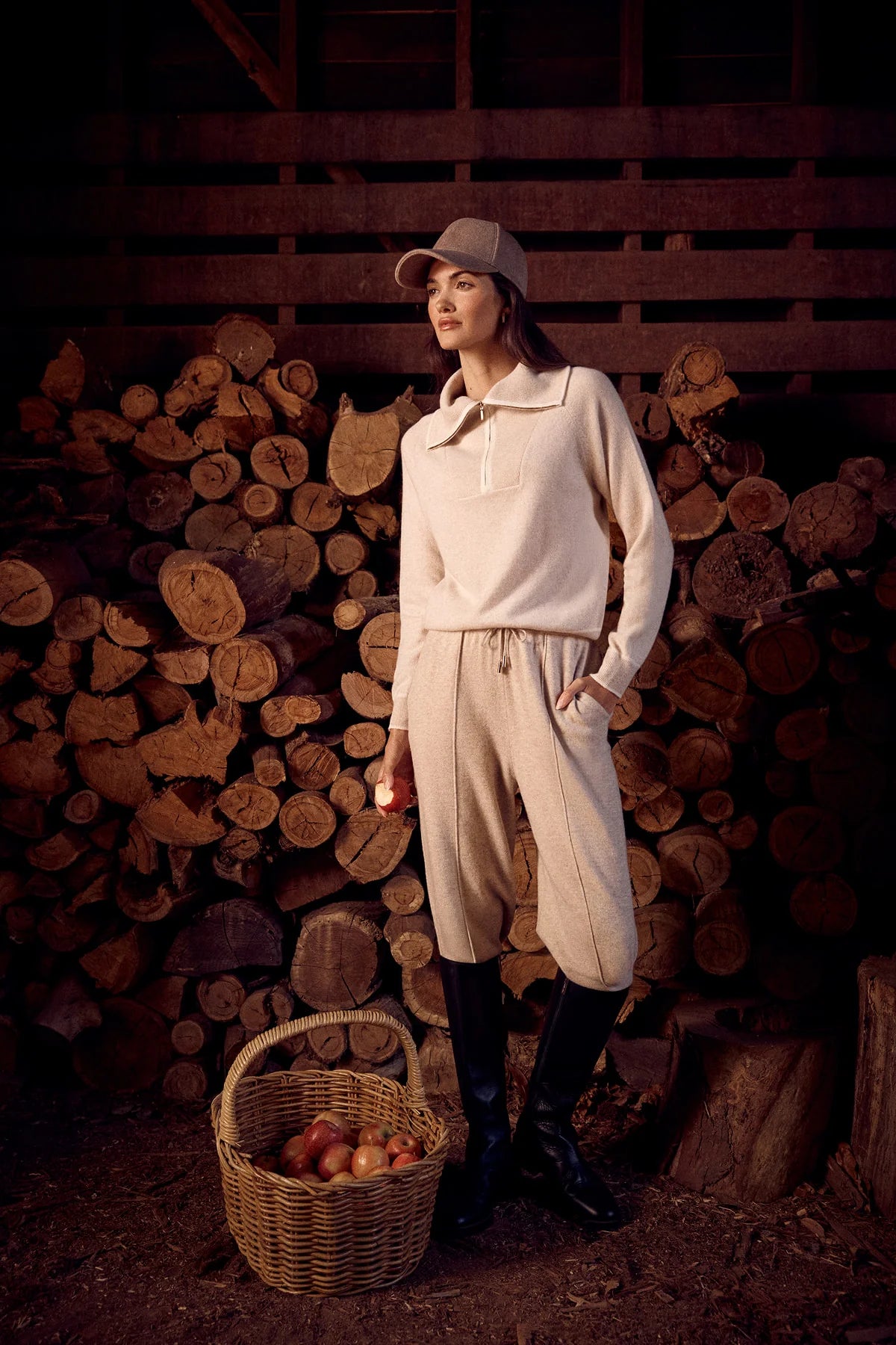 Cashwool Track Pant - Oatmeal