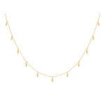 Load image into Gallery viewer, MURKANI - Tear Drop Choker in 18KT Yellow Gold  Plate
