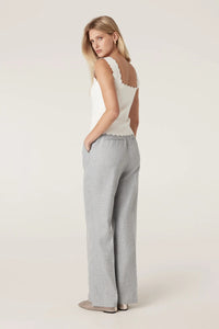 Ivy Linen Pant Blue Pinstripe