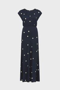 Muse Dress Navy Spot