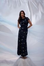 Load image into Gallery viewer, Muse Dress Navy Spot
