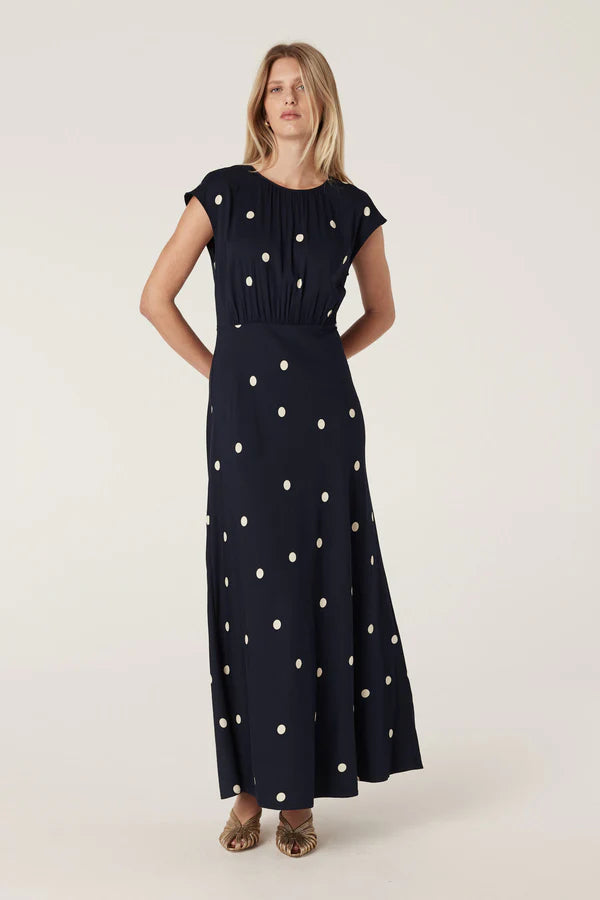 Muse Dress Navy Spot