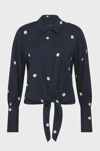 Muse Blouse Navy Spot