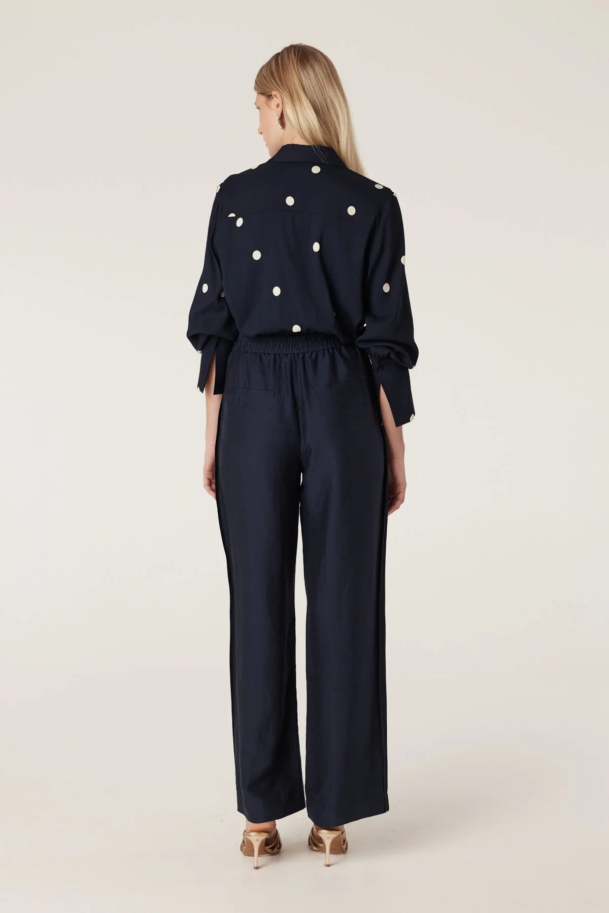 Muse Blouse Navy Spot