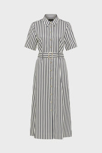 Lina Stripe Shirt Dress Navy Stripe