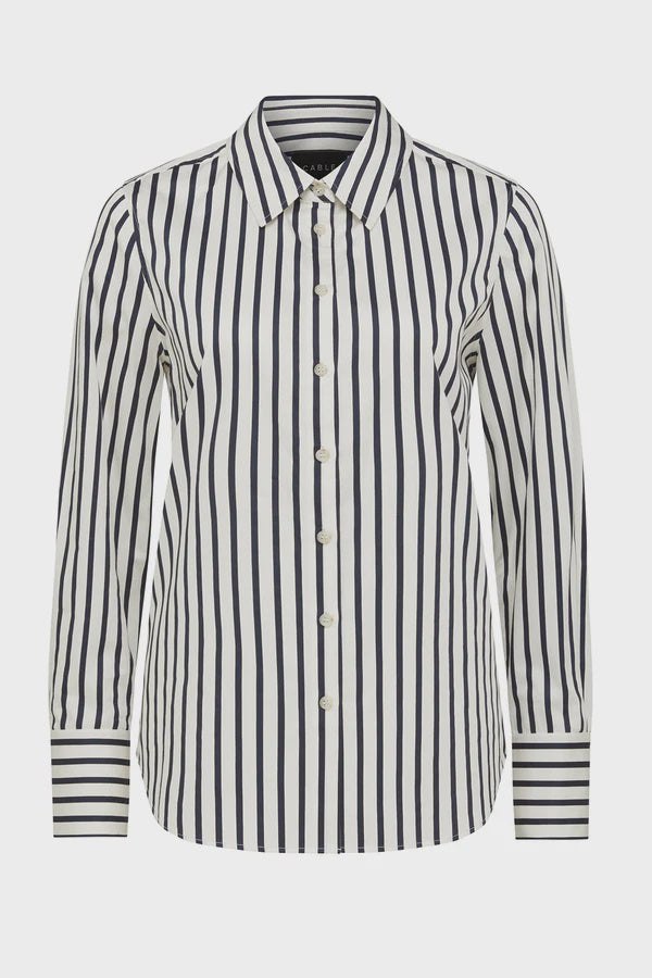 Lina Stripe Shirt Navy Stripe