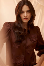Load image into Gallery viewer, Mirage Blouse Raisin
