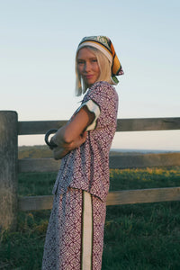 Nova Scarf Lattice Print