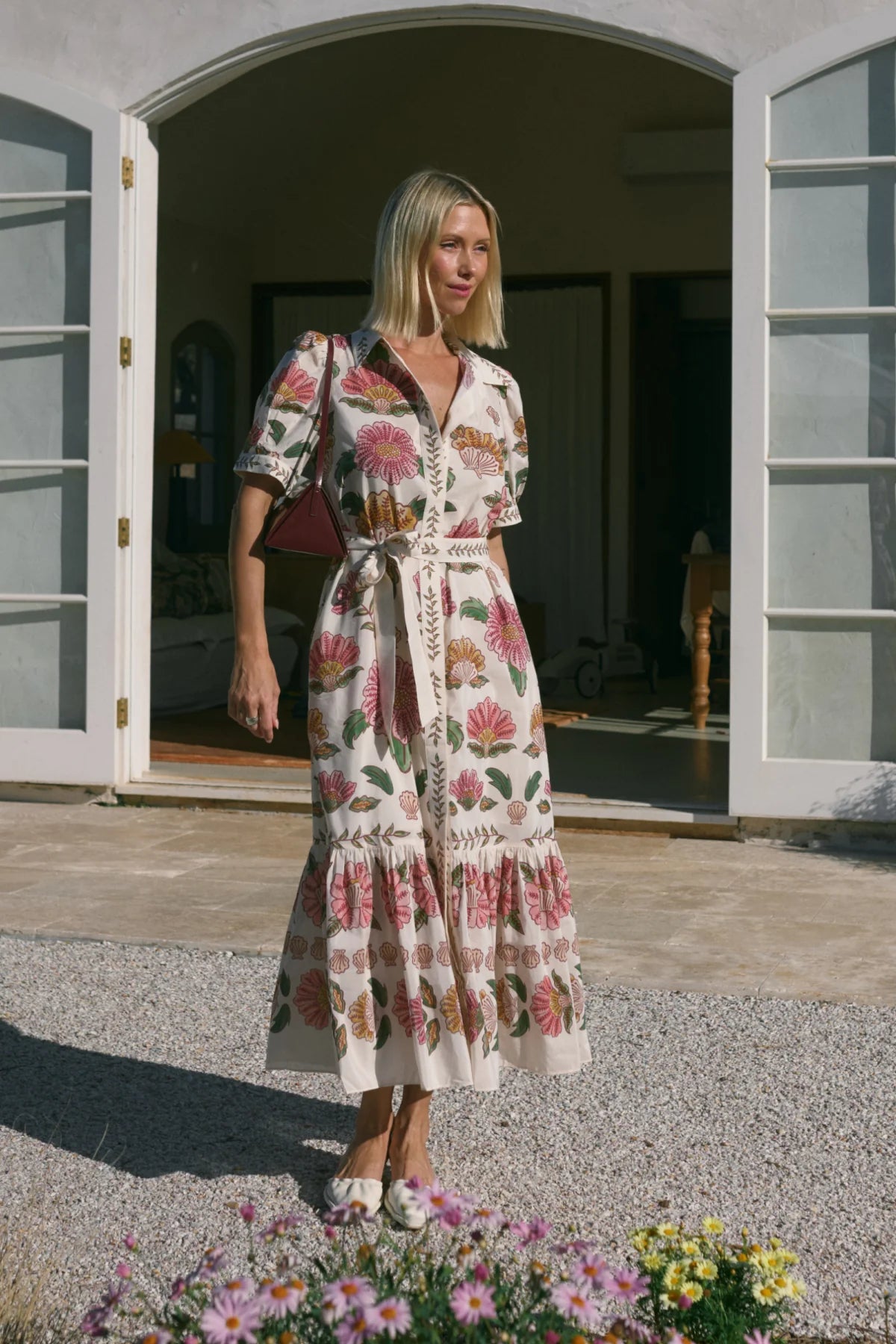 Evita Maxi Dress Rosa Floral