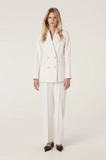 Load image into Gallery viewer, Leopold Pinstripe Blazer Ivory Pinstripe
