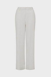 Tate Pinstripe Pant Ivory Pinstripe