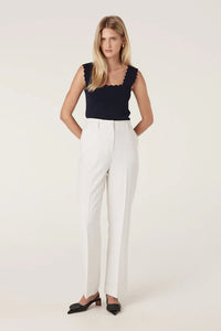 Tate Pinstripe Pant Ivory Pinstripe