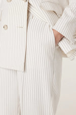 Load image into Gallery viewer, Tate Pinstripe Pant Ivory Pinstripe
