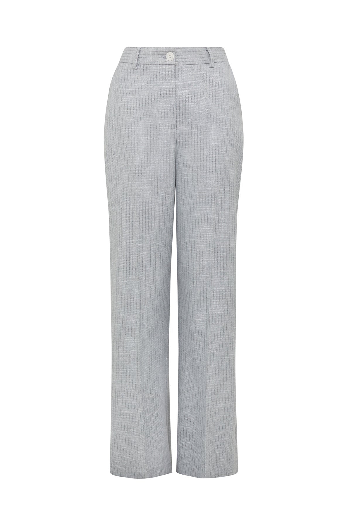 Ivy Linen Pant Blue Pinstripe