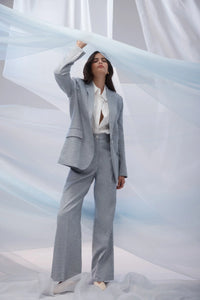 Ivy Linen Pant Blue Pinstripe