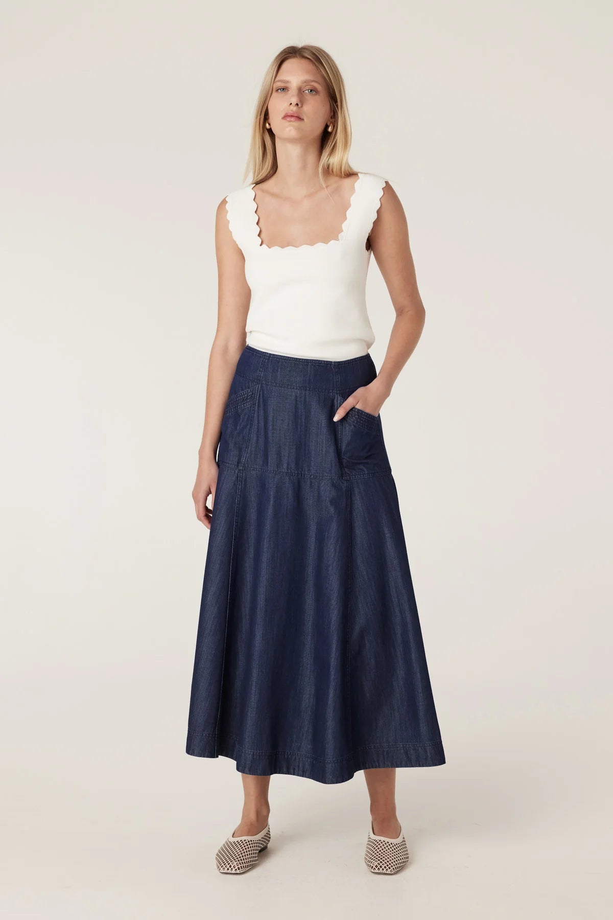 Bay Skirt Indigo
