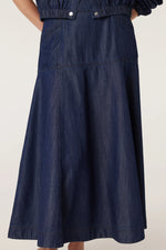 Load image into Gallery viewer, Bay Skirt Indigo
